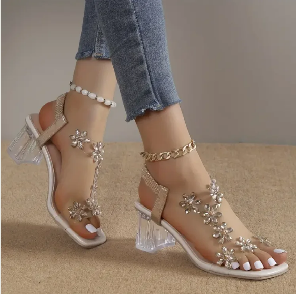 Novie™ Crystal Bloom Sandals