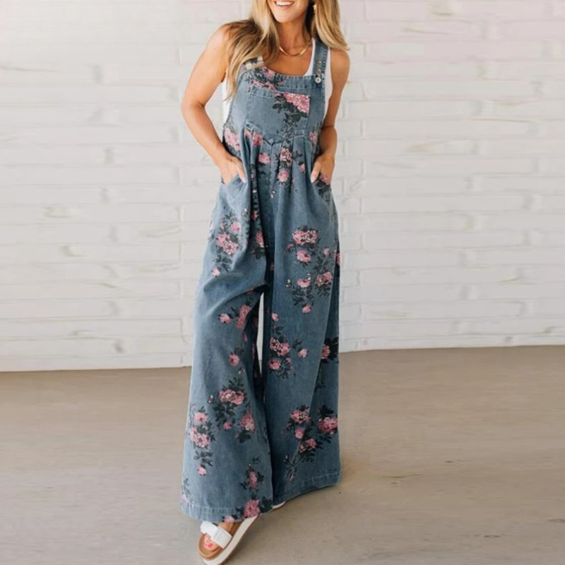 Evie™ Relaxed Cotton Floral Jumpsuit