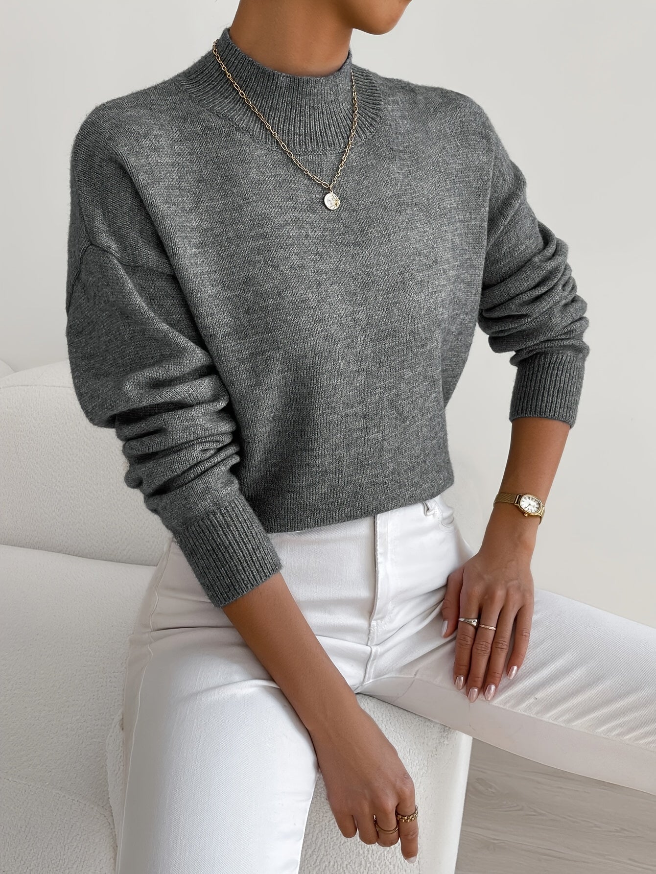 Vionne™ | High Neck Sweater