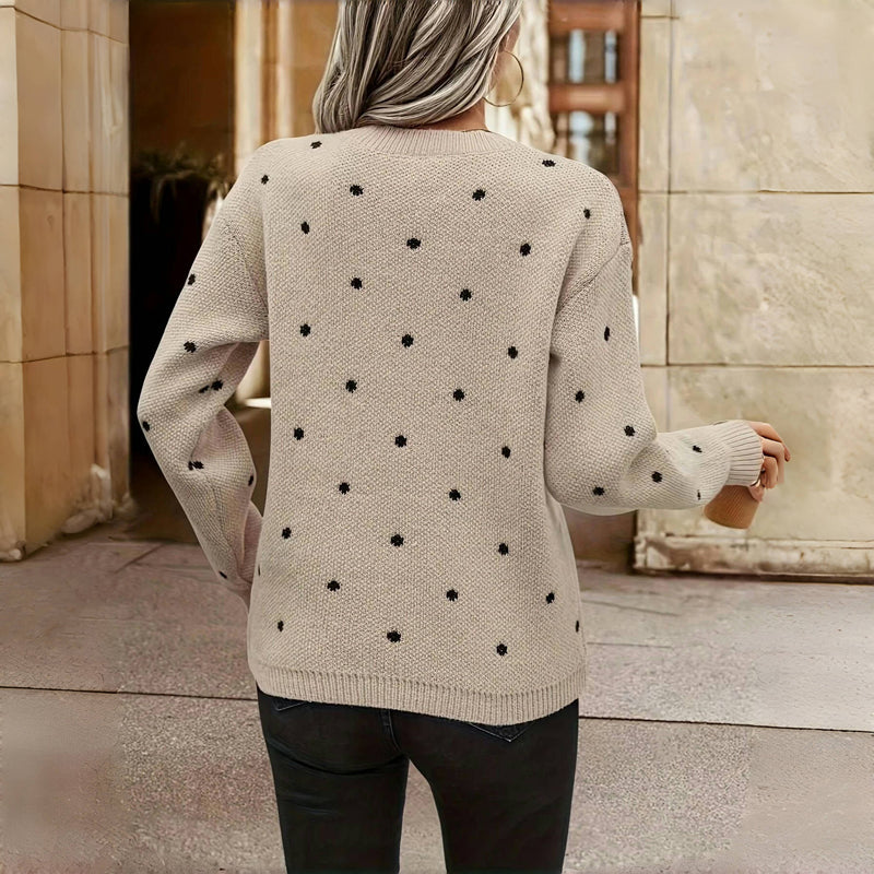 Ella™ - Polka Dot Knitted Sweater