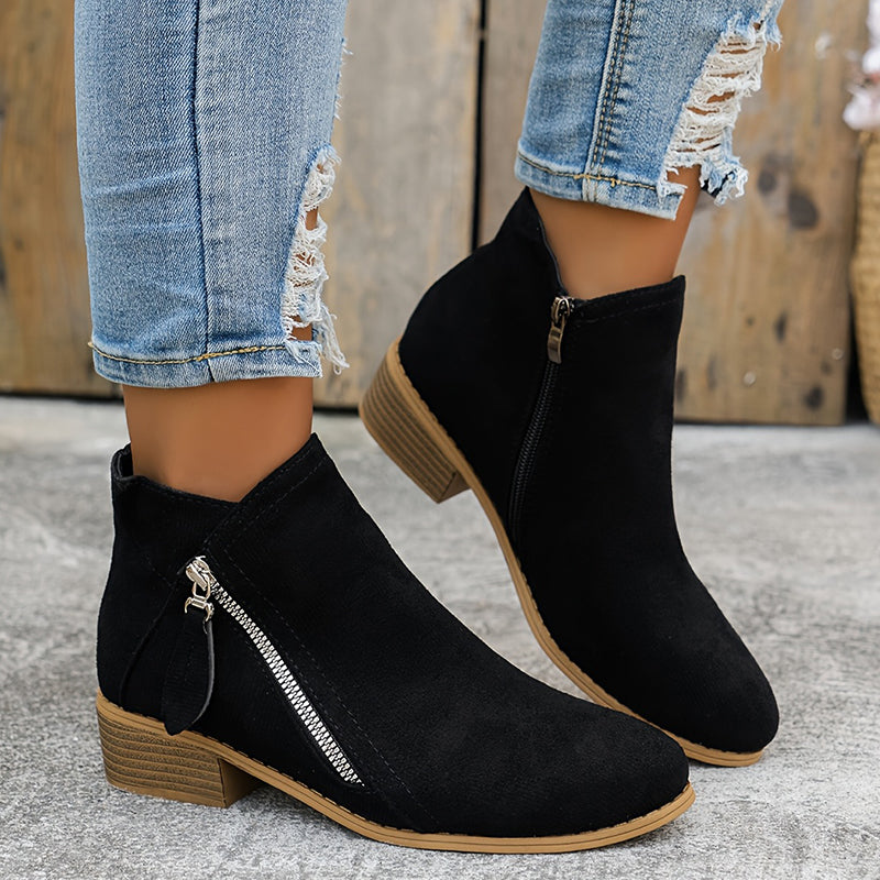 Clarissa™ Zip Ankle Boots