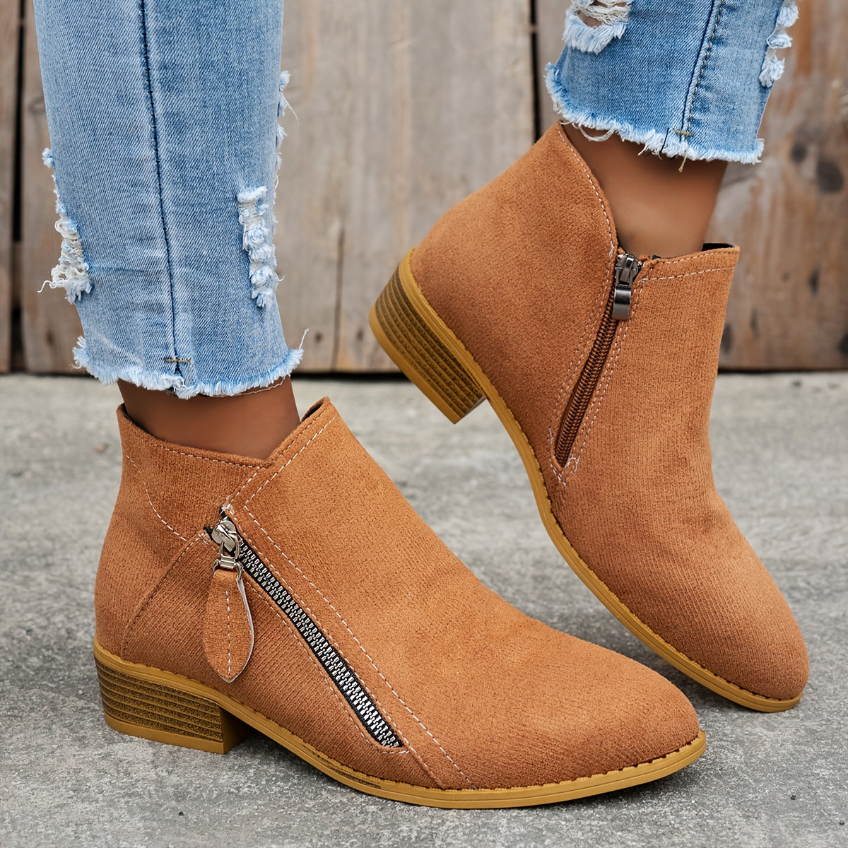 Clarissa™ Zip Ankle Boots