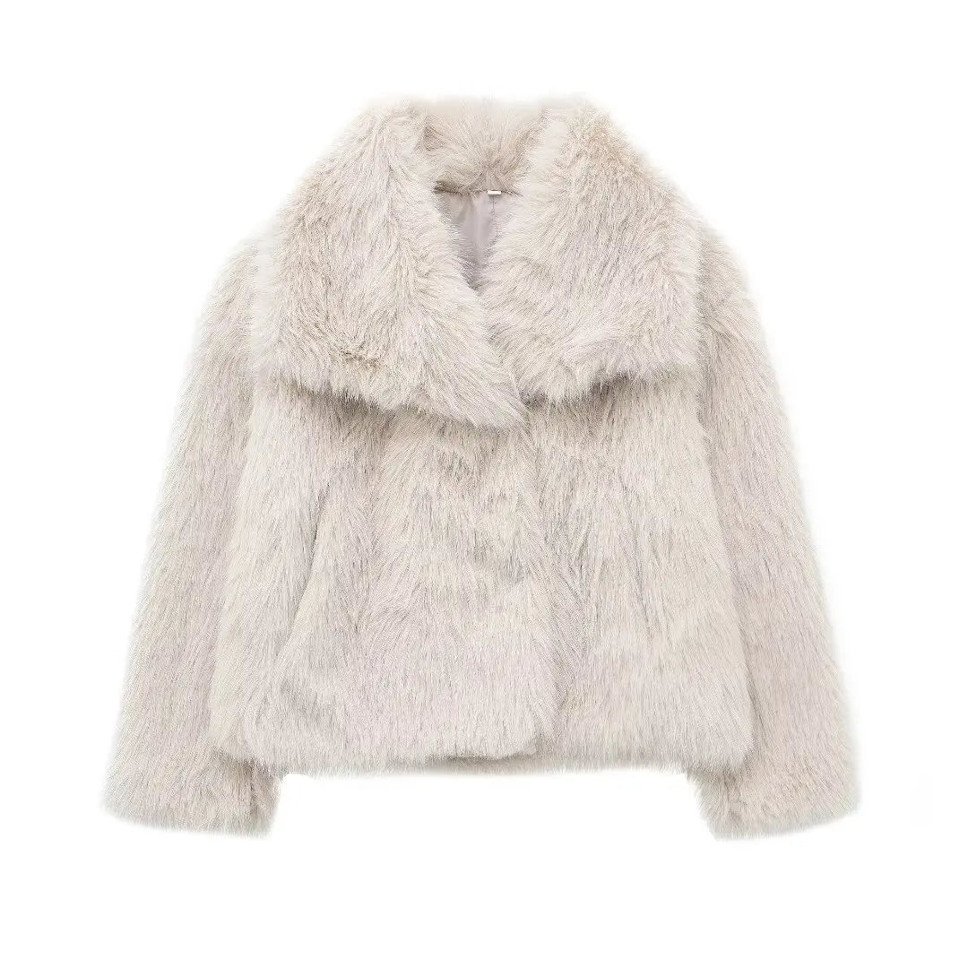 Nova™ | Cropped Fur-Style Coat
