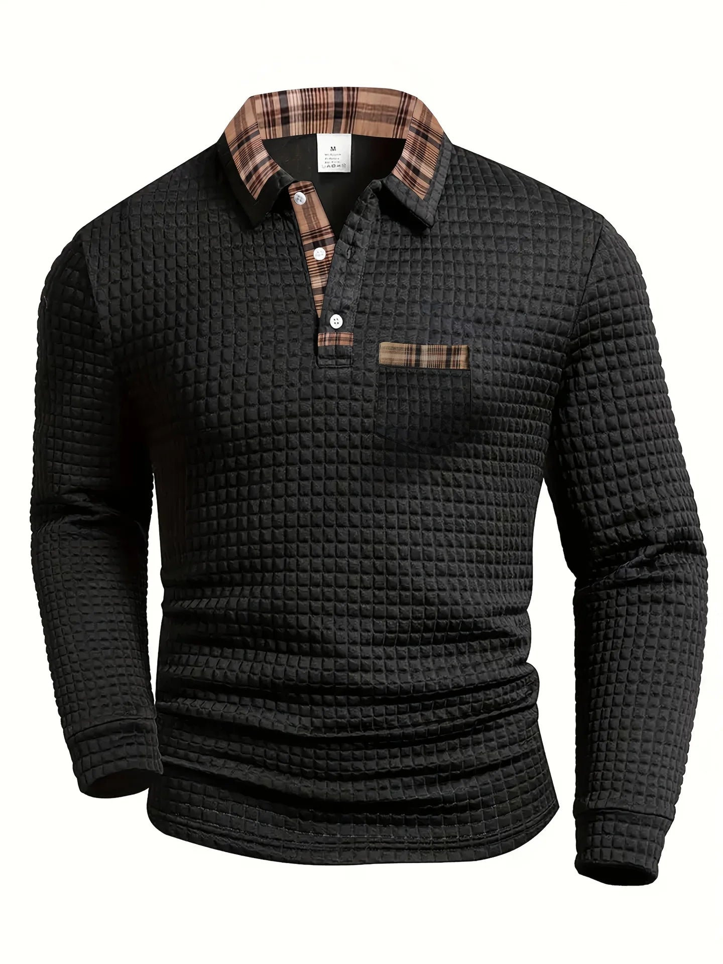 Sutton™ Textured Long Sleeve Polo