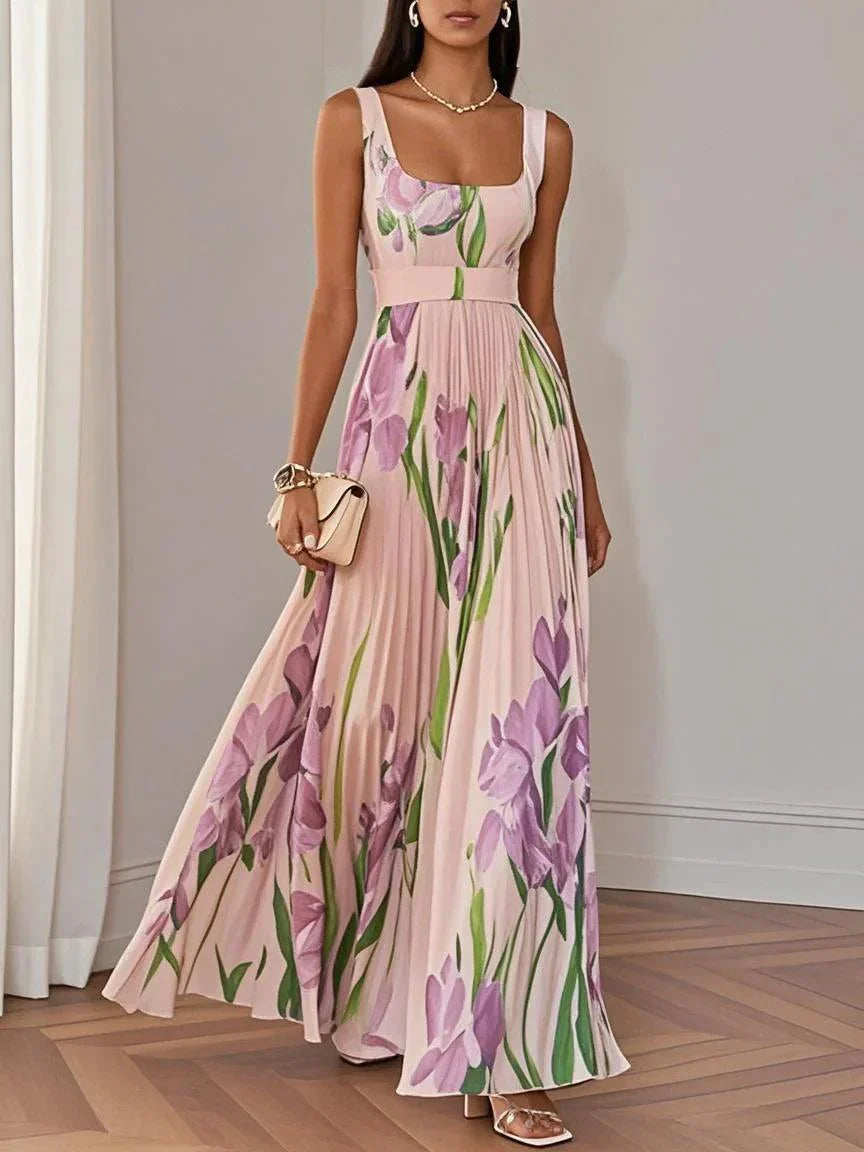 Revina™ Elegant Floral Maxi Dress