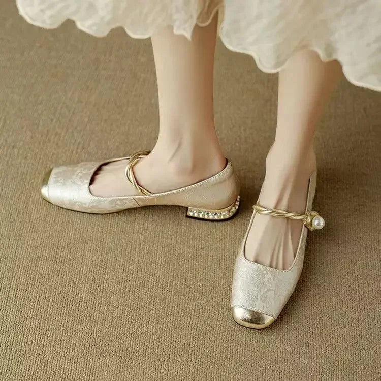 Fiola™ Vintage Pearl Flats